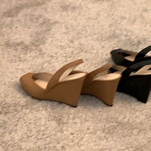 Kors peep toe wedge